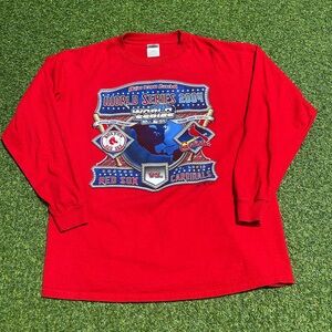 Vintage Y2K MLB World Series 2004 Longsleeve Tee